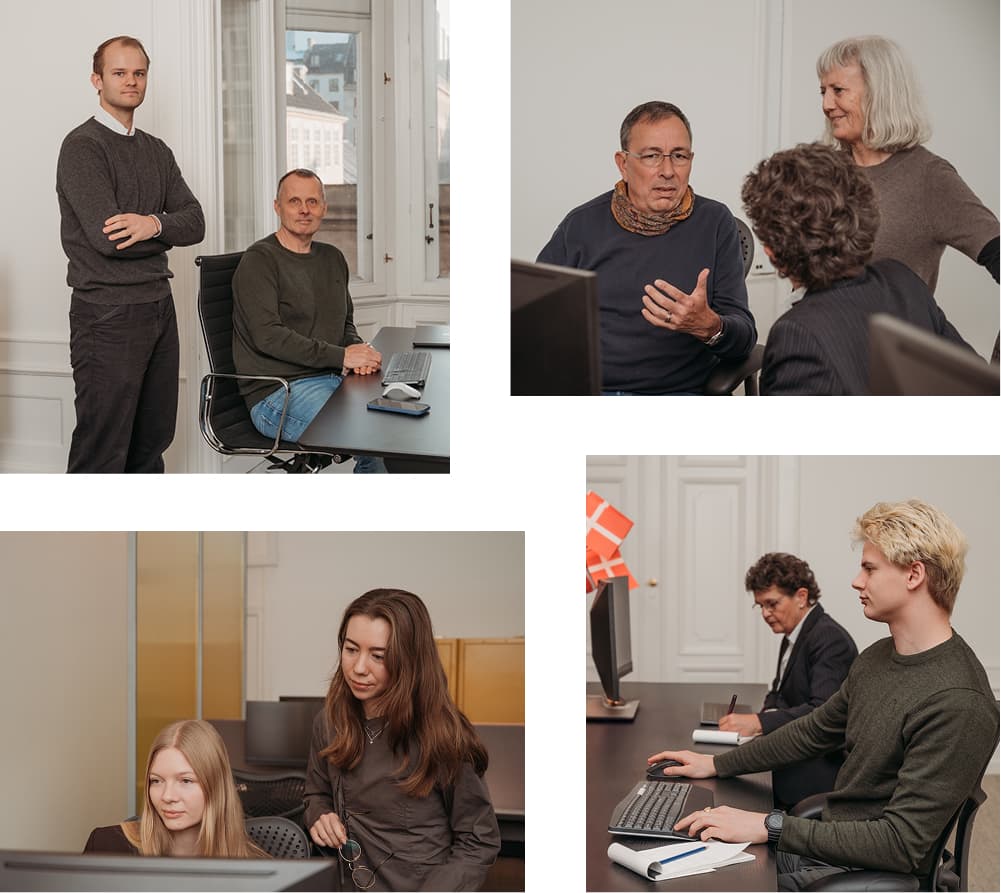 HRP Nordics team members working in the Copenhagen office